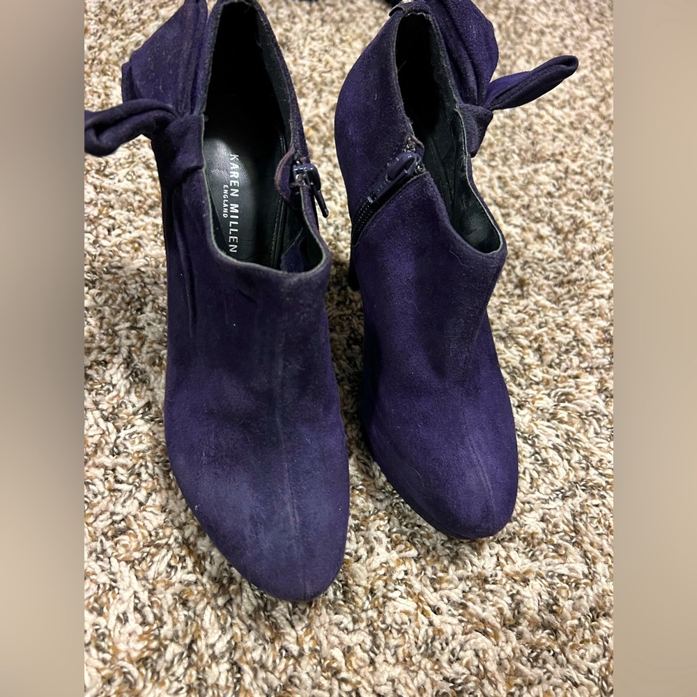 Karen Millen purple booties size 37